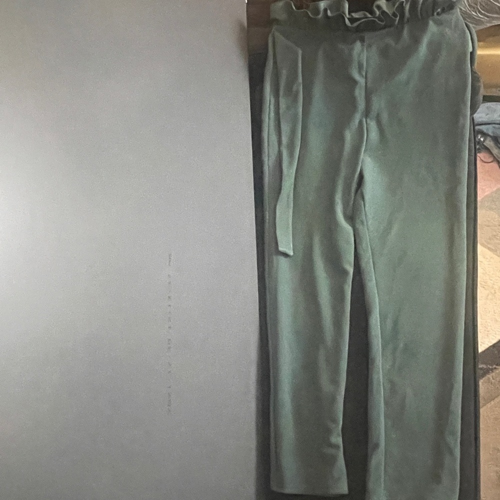 Peplum dress pants